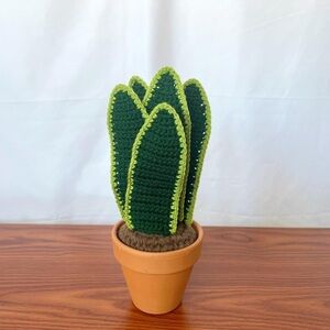 Dark Green Crochet Snake Plant